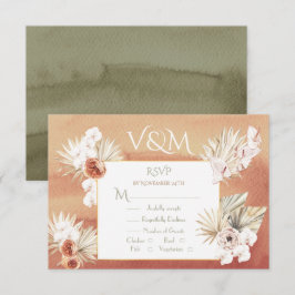 Terracota e folhas de palmeira Khaki Tropical RSVP