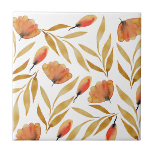 Terracota Floral Amarelo Mostarda