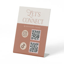 Terracota Rosa Marfim Vamos nos Conectar Mídia Soc