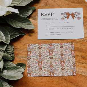 Terracotta Arco Floral Casamento RSVP Escolha da R