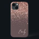 Terracotta Blush Rosa Rosa Dourada Monograma com L<br><div class="desc">Terracotta e Rosa Dourado - Faísca rosa-azul-esbranquiçada e esfregando o nome do monograma de metal escovado com brilho e telefone inicial. Isto faz o doce e perfeito aniversário de 16 anos, casamento, chá de panela, aniversário, chá de fraldas ou festa de solteira presente para alguém que ama luxo de luxo...</div>