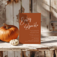 Terracotta Bohemian Baby Sprinkle Convite