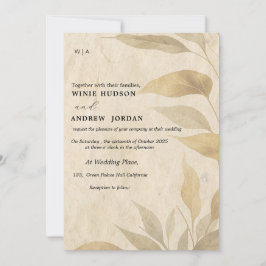 Terracotta Boho convite para o casamento