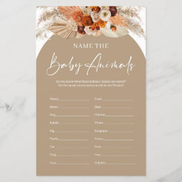 Terracotta boho: nome do jogo de bebês