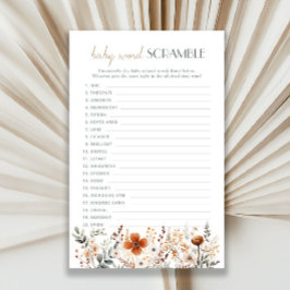 Terracotta Chá de fraldas de flor selvagem Scrambl