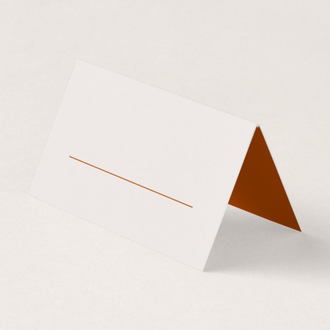 Terracotta deixa cartão moderno de casamento (Frente)