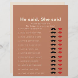 Terracotta Disse Que Disse Jogo De Chá de panela