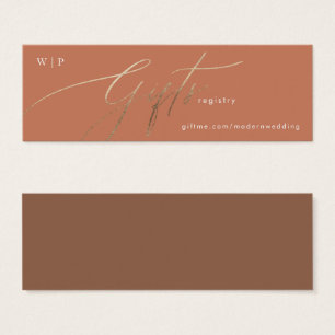 Terracotta Dusty Orange Elegante Boho Dourado Reg