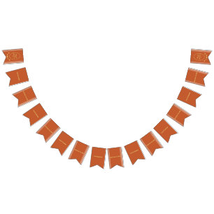 Terracotta e Dourada bandeira de Bunting