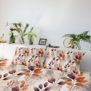 Terracotta e Folhas de Quedas de Borgonha   Boho A
