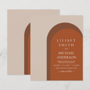 Terracotta Earth Tones Bold Casamento