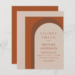 Terracotta Earth Tones Bold Casamento