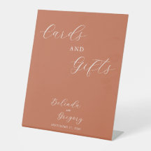 Terracotta Elegant Script Wedds Cards & Gifts