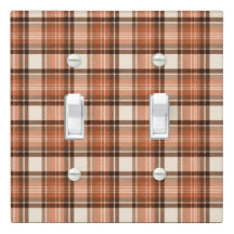 Terracotta Lodge Terracotta & Creme Xadrez Tartan