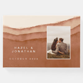 Terracotta Ombre | Livro de convidados de casament