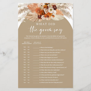 Terracotta pampas gramado O que o noivo disse?