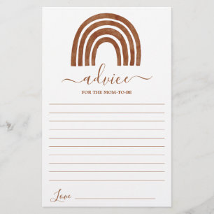 Terracotta Rainbow Advice para a Mãe Ficar