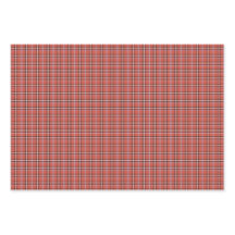 Terracotta Red Plaid Retro Color