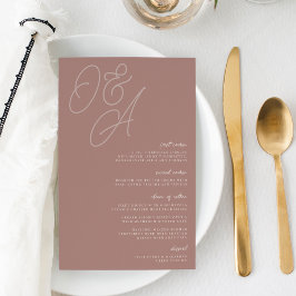 Terracotta | Script Watermark Monograma Wedding
