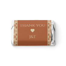 Terracotta Vintage Boho Casamento Obrigado