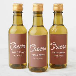 Terracotta Wedes Cheers Brown White