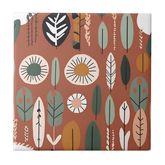 Terracotta Wildflower Rustic Boho Decor (Frente)