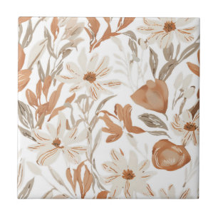 Terracotta Wildflower Rustic Boho Wall Acentos