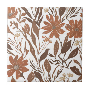 Terracotta Wildflower Rustic Boho Wall Acentos