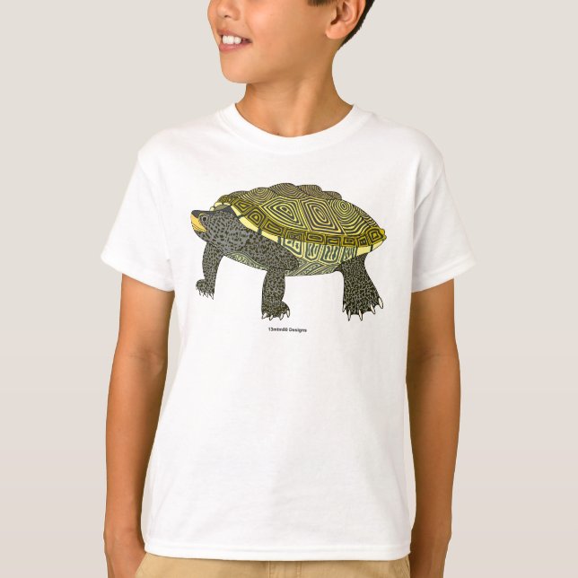 Terrapin (branco) - Camiseta Básica Masculina (Frente)