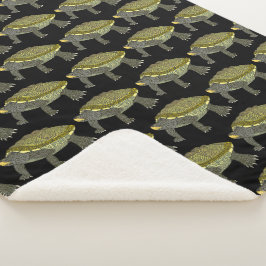 Terrapin (cobertor com padrão) - Cobertor Sherpa