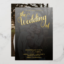 Terrário moderno foto desbotada casamento dourado