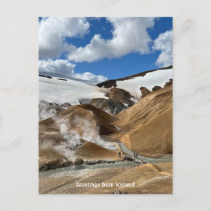 Terras Altas da Islândia - cartão postal
