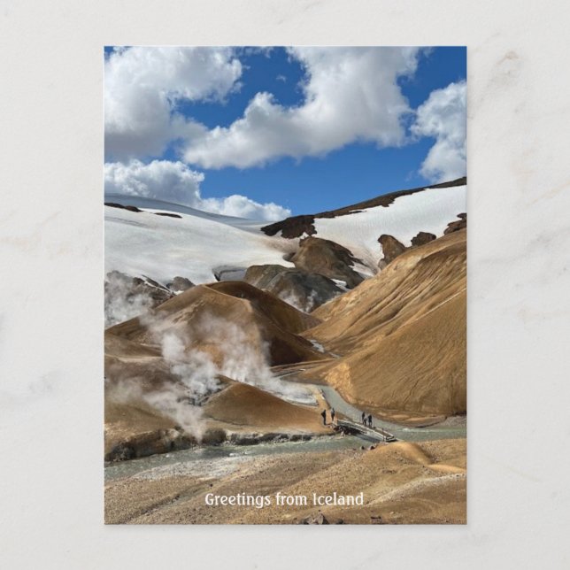 terras altas islandesas - cartão postal (Frente)