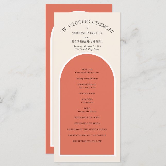 Terras do deserto Terracotta Tons de Terra Simples (Frente/Verso)