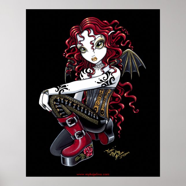 Terri Red Tattooooosevfaerie Poster (Frente)