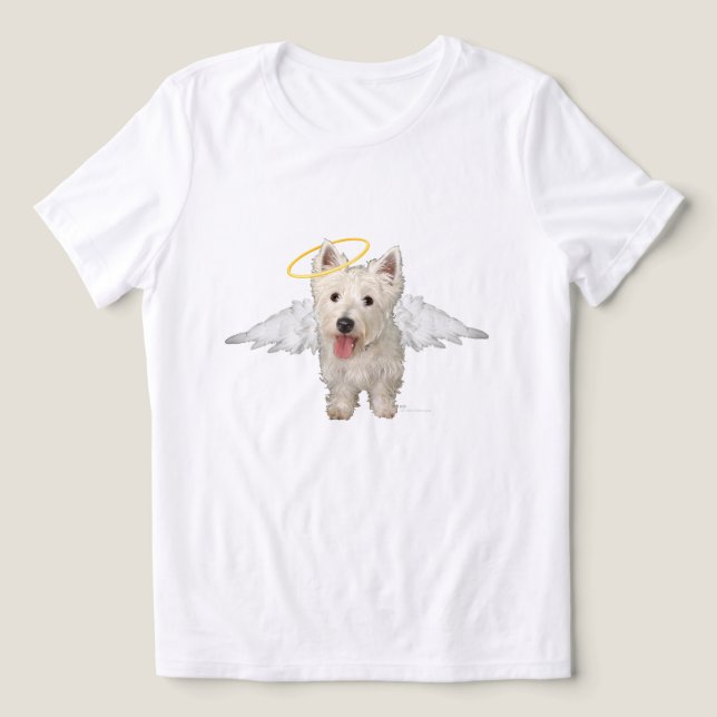 Terrier Branco do West Highland Angel (Design frontal)