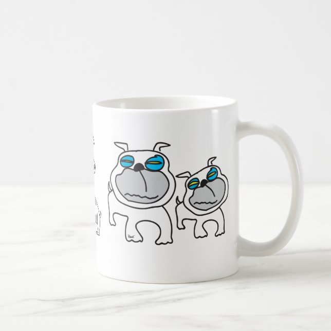 Terrier & caneca do buldogue (Direita)