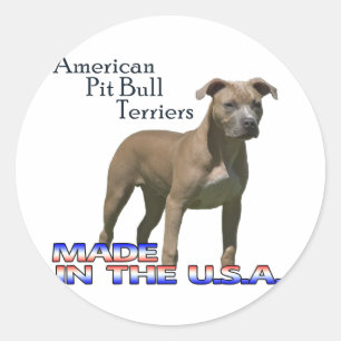 Terrier de pitbull americanos: Etiquetas pequenas
