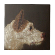 Terrier Dog Head (por James Ward)