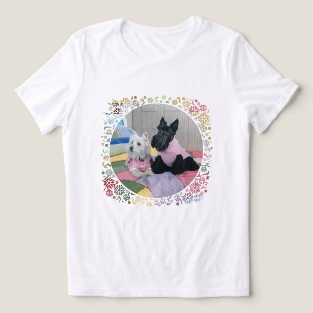 Terrier Escocês com Westie (Design frontal)