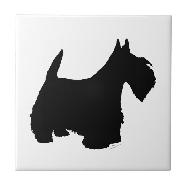 Terrier Silhouette escocês (Frente)