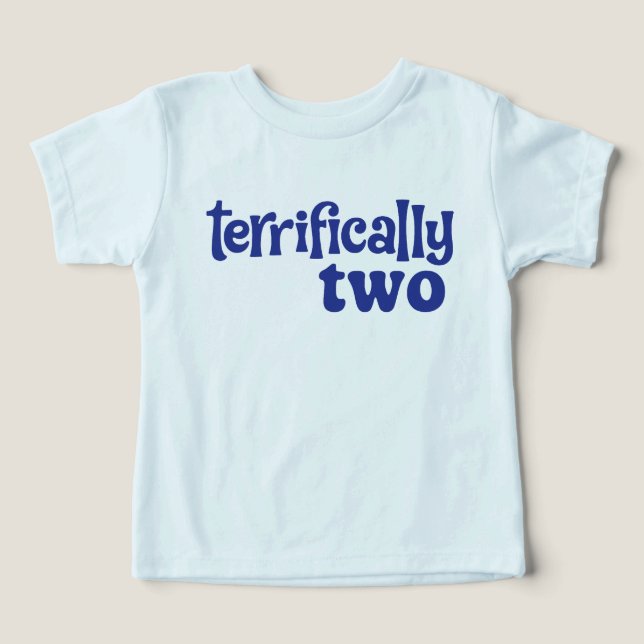 Terrifically Two T-shirt (Design frontal)