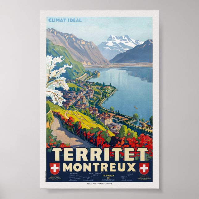 Territet MONX Poster vintage 1924 (Frente)