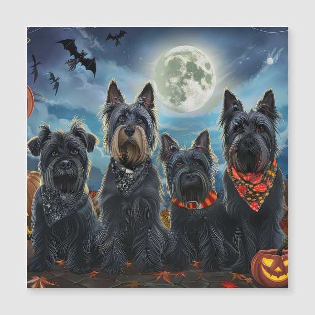 Terrorista de Halloween do Terrier Escocês (Frente)