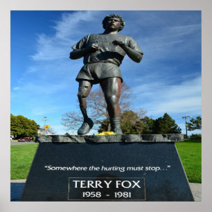 Terry Fox 24" x 24", Papel Poster de valor (Matte)
