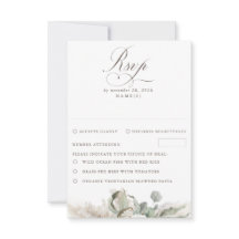 Terthy Floral Pampas Grass Boho Weding RSVP