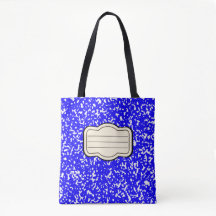 Tesimart | Blue Composition Book - Tote Bag
