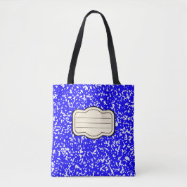 Tesimart | Blue Composition Book - Tote Bag