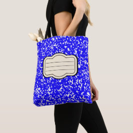 Tesimart | Blue Composition Book - Tote Bag
