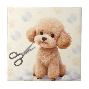 Tesoura de Bolhas de Higiene para Poodles Fofos